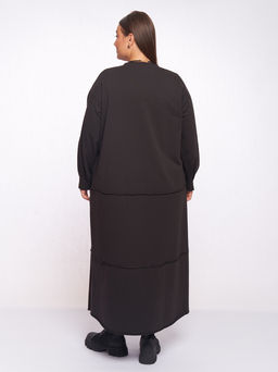 Платье со швами наружу PP56506BLK01 - Артесса фото 6