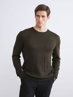 Bisiklet Yaka Erkek Triko Kazak