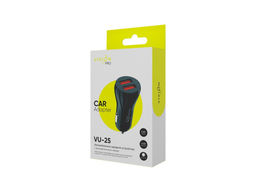 Зарядное устройство автомобильное Vixion "VU-25" 3.4А (GS-00028941) 2 выхода USB QC3.0, черное