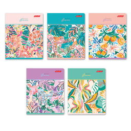 Светоч 96ТЕТк-004 Тетрадь ученическая общая, глянцевая ламинация, A5 96 л. на скобе 60 г/кв.м , белизна 100 % 5 шт. клетка 000771 Вкус лета