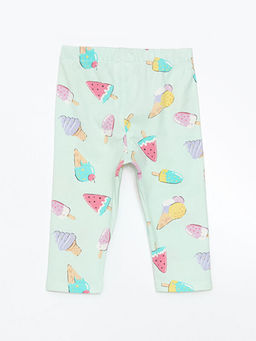 Beli Lastikli Bask?l? K?z ?ocuk Tayt