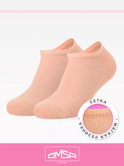 (Omsa) Calzino 21C01 супер укороченный peach