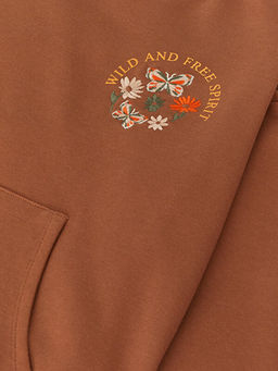 Bisiklet Yaka Nak??l? Uzun Kollu K?z ?ocuk Sweatshirt - Waikiki фото 2
