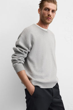 TEXTURED COTTON SWEATER - Zara фото 13