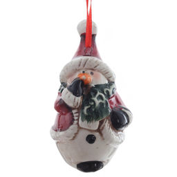 Украшение новогоднее "Снеговик/Дед Мороз", L5,5 W4 H8,5 см, 6в.