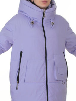 8362 LILAC Куртка зимняя женская оверсайз (200 гр. холлофайбер)