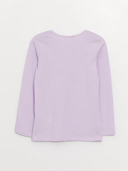 Bisiklet Yaka Bask?l? Uzun Kollu K?z ?ocuk Pijama Tak?m? - Waikiki фото 3