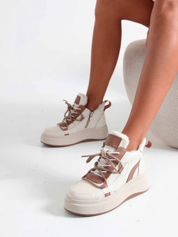 Ботинки 229.windybe. бежевый коричневый/Байка