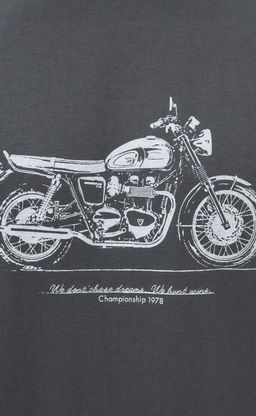 Футболка мужская с принтом F011-06-30 тёмно-серая - Fine joyce фото 9