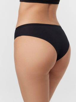 Цена за 2 штуки! Трусы женские слипы в черном цвете