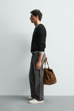 CABLE KNIT STRUCTURED JUMPER - Zara фото 11
