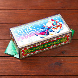 Цена за 10 шт. Подарочная коробка Дед Мороз и Снегурочка 20 x 10 x 6 см - Simaland фото 4