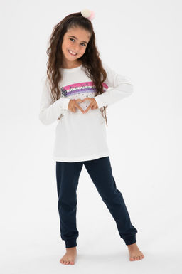 Кремовый пижамный комплект для девочки Неожиданная скидка в корзине - U.s. polo assn фото 6