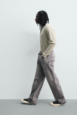 JEANS LOOSE FIT / Gris - Zara фото 6