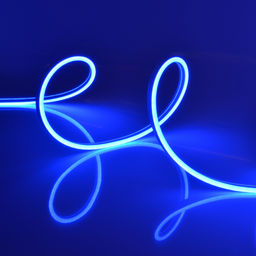 ULS-N01-2835-120LED/m-6mm-IP67-DC12V-9W/m-5M-BLUE Гибкая светодиодная лента. NEON. Катушка 5м. в блистере. Синий свет. ТМ Uniel