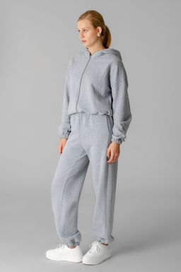 Арт. 2545 Костюм женский с брюками 44-50 (4 шт) Цвет:серый меланж