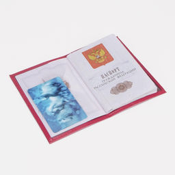 Обложка для паспорта, розовая