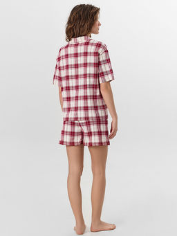 Комплект домашний женский бежевый в клетку - Mark formelle фото 2