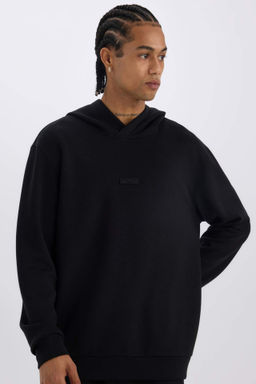 DeFactoFit Standart Fit Kapusonlu Skuba Dalg?c Kumas Sporcu Sweatshirt  фото 3