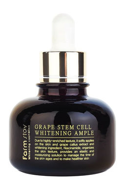 Сыворотка с фито-стволовыми клетками винограда ампульная осветляющая FARMSTAY Grape Stem Cell Brightening Ampoule , 30ml