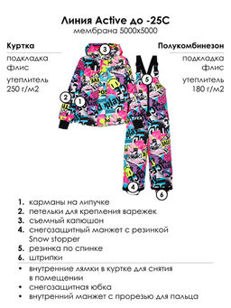PlayToday / Комплект зимний для девочки: куртка, комбинезон  фото 6