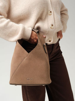 Замшевая сумка Rebecca DBR 31370 серо-коричневый фото 2