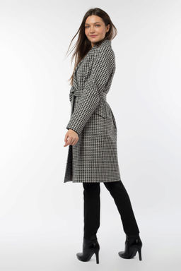 01-10495 Пальто женское демисезонное (пояс) - El podio фото 7