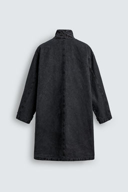 WASHED relaxed fit DENIM COAT - Zara фото 6