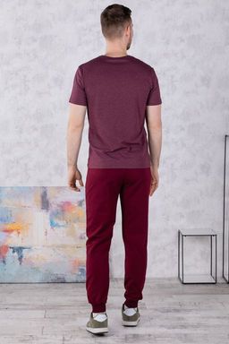 Брюки спортивные 
 3.MM104A-бордовый