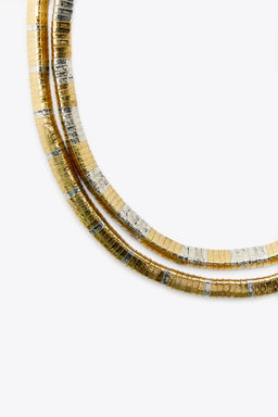PACK OF 2 COMBINED NECKLACES WITH METAL PIECES - Zara фото 3