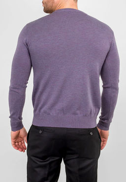 Джемпер мужской GREG G121-05426 (сиренево-серый м.)  фото 2