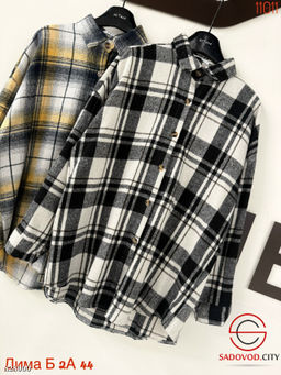 Рубашка женская в клетку