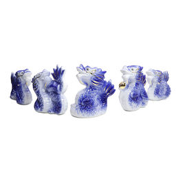 Дракон из фарфора уп-5шт оберег на процветание и защиту