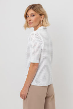 ЕВ 30202/кипенно-белый джемпер жен