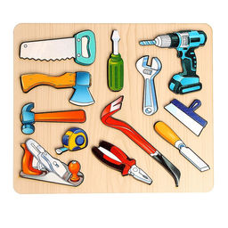 Рамка - вкладыш «Инструменты», 12 деталей