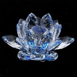 Лотос хрустальный 5см-9см Голубой