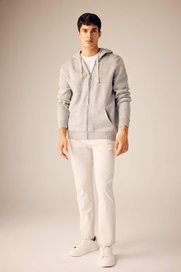 Толстовка на молнии с капюшоном стандартной посадки - Defacto фото 2