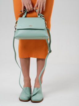 Сабо 5132.23663br.Мята+коричневый