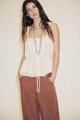 GEORGETTE LACE TOP - Zara фото 2