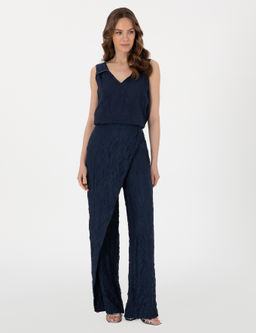 Lacivert Loose Fit Kanvas Pantolon - Pierre cardin фото 3