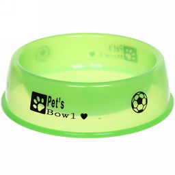 Цена за 3 шт. Миска пластиковая "Паппи" 21*6см цвет зеленый / 500мл