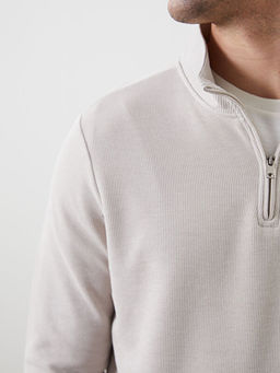 Dik Yaka Erkek Sweatshirt