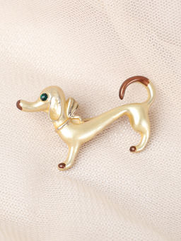 Брошь Такса / 1461-35 /уп 24/