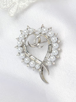 Брошь Сердце / 5217S /уп 12/