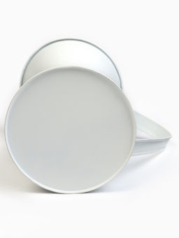 Декоративное кашпо для цветов «Кувшин ромашки», 12×16×20 см, металл, белое