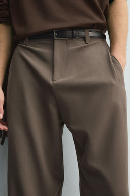 PLEATED RELAXED FIT TROUSERS - Zara фото 16