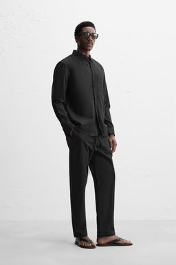 REGULAR FIT JOGGER WAIST TROUSERS - Zara фото 34