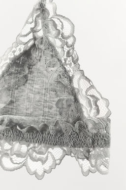 BRALETTE POINTELLE ENCAJE / Gris