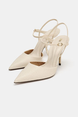 ZAPATO DESTALONADO RELIEVE / Blanco Crudo - Zara фото 4