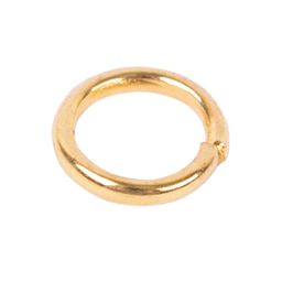 Zlatka Кольцо для бус R-02 5 мм 1 мм 50 шт №01 под золото